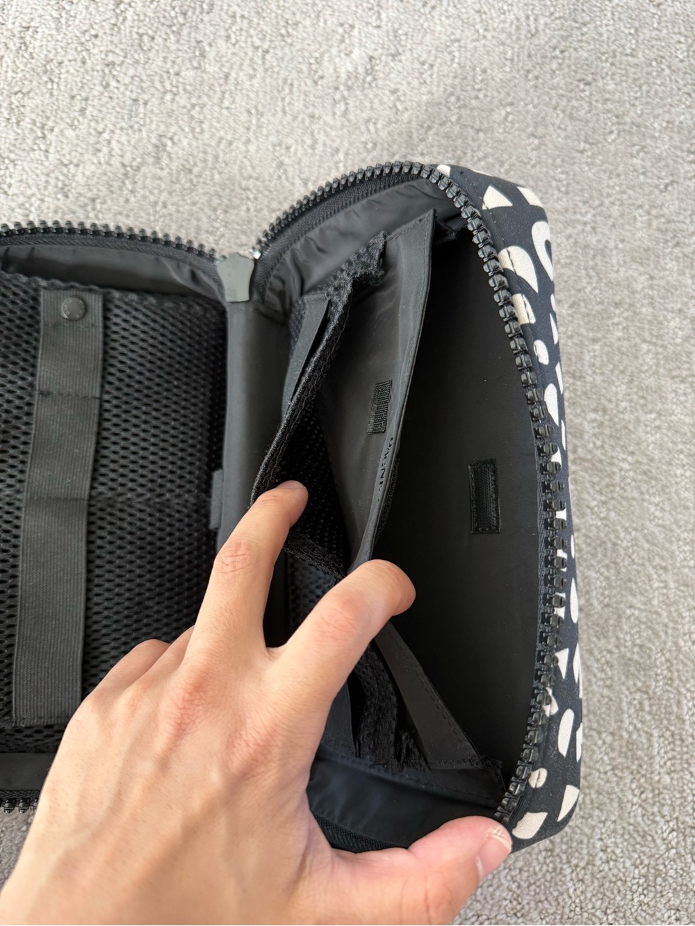 Dagne Dover Arlo Tech Pouch in the "Block Party" Geometric Print - Picture 7 of 11